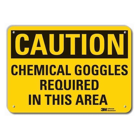 Lyle Caution Sign, 14" W, 10" H, 0.055" Thick, LCU3-0370-NP_14x10 LCU3-0370-NP_14x10