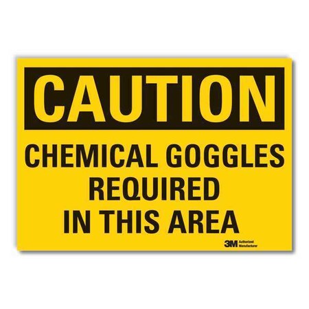 Lyle Caution Sign, 7 in. H, Vinyl, LCU3-0370-RD_10x7 LCU3-0370-RD_10x7