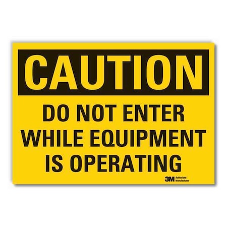Lyle Caution Sign, 5 in. H, Vinyl, Do Not Enter LCU3-0388-RD_7x5