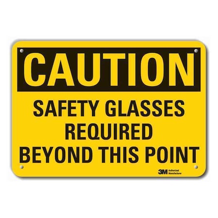 Lyle Caution Sign, 7 in Height, 10 in Width, Aluminum, Vertical Rectangle, English LCU3-0382-RA_10x7