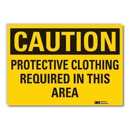 Lyle Caution Sign, 7 in. H, Vinyl, LCU3-0387-RD_10x7 LCU3-0387-RD_10x7