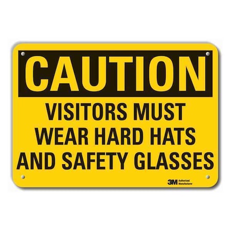 Lyle Caution Sign, 10" W, 7" H, 0.055" Thick, LCU3-0404-NP_10x7 LCU3-0404-NP_10x7