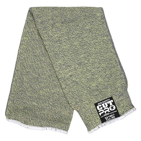 Mcr Safety Cut-Resistant Sleeve: ANSI/ISEA Cut Level A6, 18 in Length, Green, Knit Cuff 9318K7