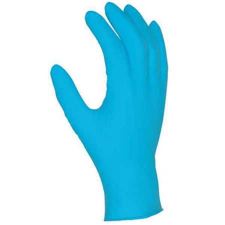 Mcr Safety NitriShield 6020, Disposable Industrial/Food Grade Gloves, 4 mil Palm, Nitrile, Powdered, S, 100 PK 6020S