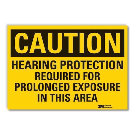 Lyle Caution Sign, 10 in. H, Vinyl, LCU3-0456-RD_14x10 LCU3-0456-RD_14x10