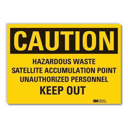 Lyle Caution Sign, 7 in H, 10 in W, Non-PVC Polymer, Vertical Rectangle, English, LCU3-0473-ED_10x7 LCU3-0473-ED_10x7