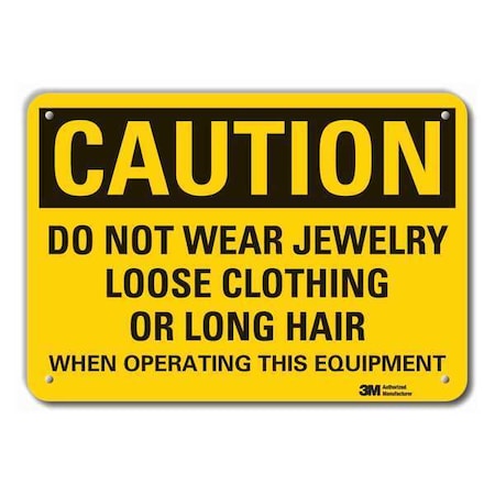 Lyle Caution Sign, 10" W, 7" H, 0.055" Thick, LCU3-0474-NP_10x7 LCU3-0474-NP_10x7