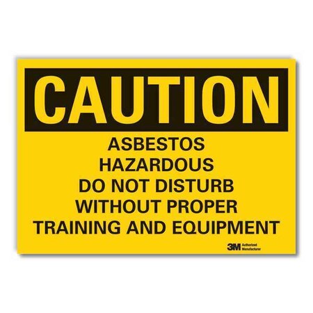 Lyle Caution Sign, 3 1/2 in H, 5 in W, Horizontal Rectangle, English, LCU3-0467-RD_5x3.5 LCU3-0467-RD_5x3.5