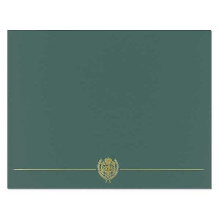 Great Papers Certificate Cover, Hunter Green/Gold, PK5 038950