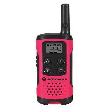 Motorola Two Way Radio, Pink, Alkaline, PK2 T107