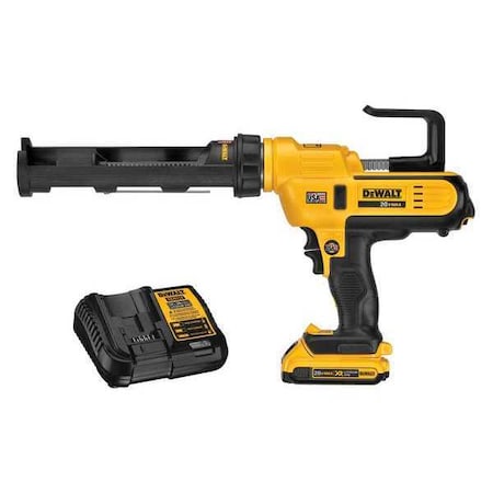 Dewalt Caulk Gun 20V MAX 10oz, 300ml + Battery DCE560D1