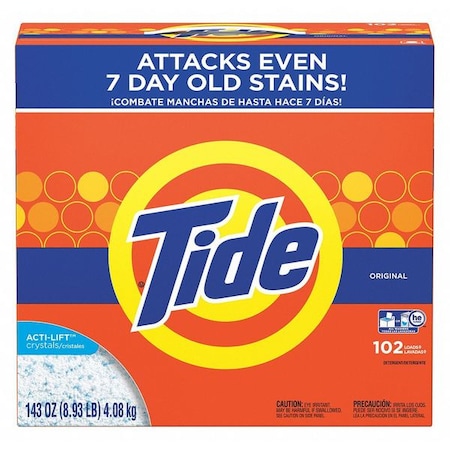 TIDE Powder Laundry Detergent, Original Scent, 143 Oz, PK2 85006