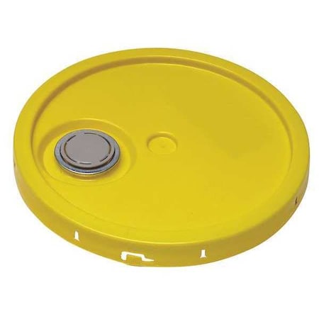 Zoro Select Lid, Yellow, Spout w/Tear Tab, 1-3/16 in. H ROP210CVR0F-TT-Y