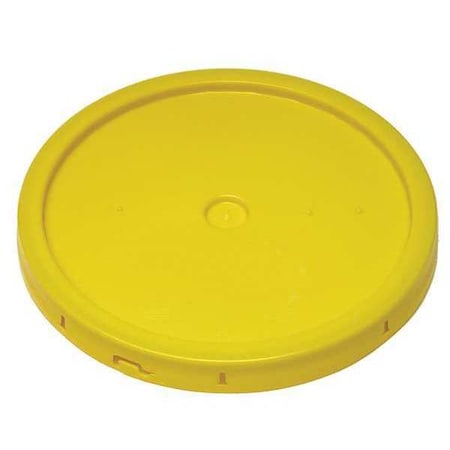 Zoro Select Pail Lid, Yellow, Tear tab, 1-3/16 in. H ROP2100CVR-TT-Y