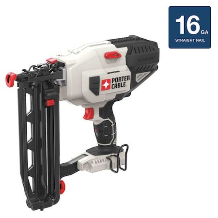 Porter-Cable 20V MAX* 16 Ga. Cordless Straight Finish Nailer (Tool Only) PCC792B