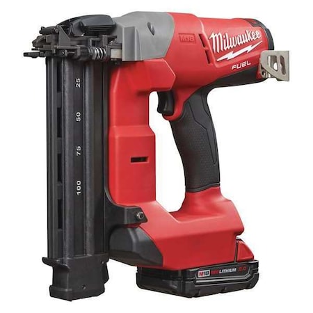 Milwaukee Tool M18 FUEL™ 18V 5/8" to 2-1/8" 18-Gauge Brad Nailer Kit (1 2.0Ah Battery + Soft Case Bundle) 2740-21CT