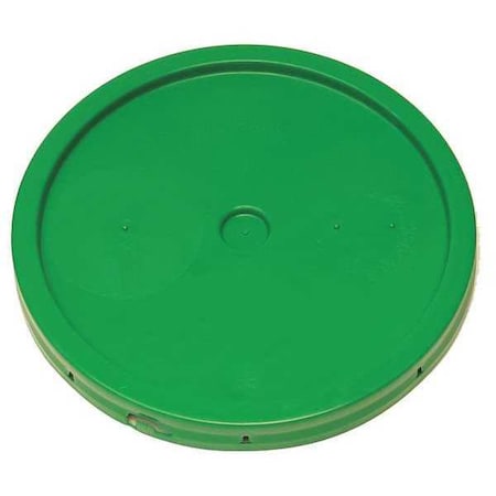 Zoro Select Pail Lid, Green, Tear tab, 1-3/16 in. H ROP2100CVR-TT-GR