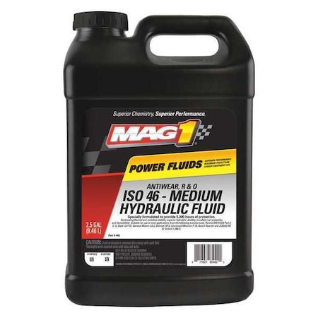 Mag 1 2.5 gal Jug, Hydraulic Oil, 46 ISO Viscosity, 20W SAE MAG00462