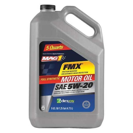 Mag 1 Engine Oil, 5W-20, Synthetic, 5 Qt. MAG64192