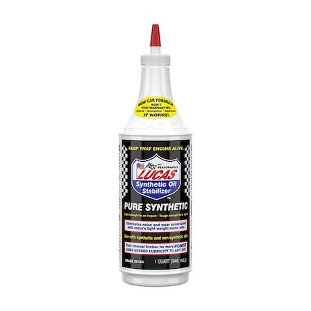 Lucas Oil Synthetic Oil Booster, Clear, 1 qt. 10130