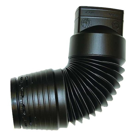 Bend-A-Drain Downspout Adapter, 3 In. Size 335132-2