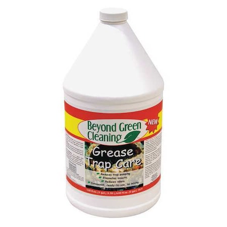 Beyond Green Cleaning Grease Trap Treatment, 1 Gal Jug, Liquid, Colorless, 4 PK 9300-001