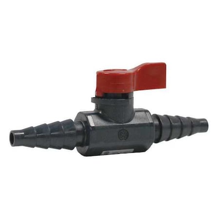 Asahi 1/4" Barb PVC Ball Valve 2-Way 1079002