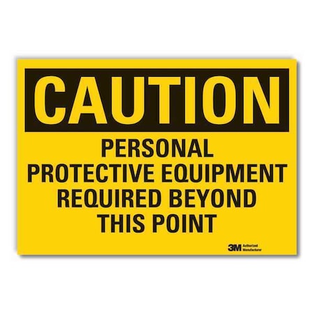 Lyle Caution Sign, 14"W, 10" H, 0.004" Thickness, LCU3-0440-ED_14x10 LCU3-0440-ED_14x10