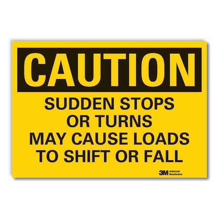 Lyle Caution Sign, 7 in H, 10 in W, Non-PVC Polymer, Vertical Rectangle, English, LCU3-0437-ED_10x7 LCU3-0437-ED_10x7