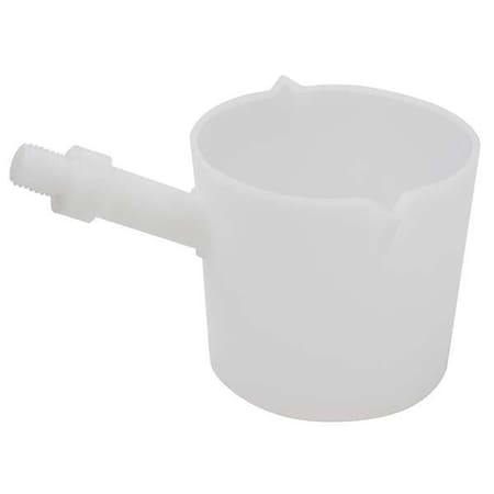 Zoro Select Beaker Dipper, HDPE, Natural White 107035-0006
