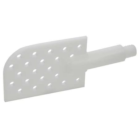Zoro Select Perforated Stir Blade, HDPE, Natural White 107035-0008