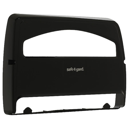 Georgia-Pacific Toilet Seat Cover Dispenser, safe-t-gard, 1/2 Fold, 250, Black, Plastic 57748