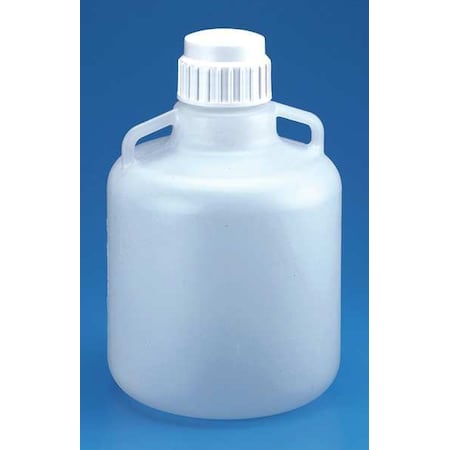 Zoro Select Carboy, Heavy-Duty, PP, 2.64 gal. 49H028