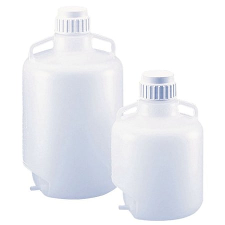 Zoro Select Carboy, Tubulation, 5.28 gal., PP (Formerly Lab Safety Supply) 49H040