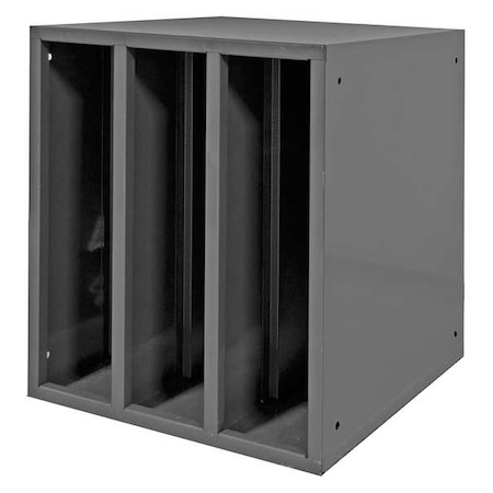 Durham Mfg Specialty Storage Cabinet, 24 in H, 21-3/16 in W, 24 1/8 in D, None, Gray, 0 Shelves, 0 Drawers 583-95