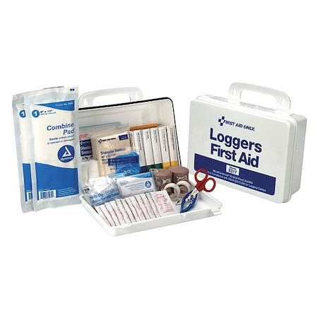 First Aid Only First Aid Kit and Housing, Plastic 67 Components, 25 People Served 5217