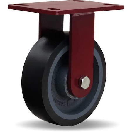 Hamilton Plte Caster, Rgd, Poly, 6 in., 1560 lb. R-HS-6DB70