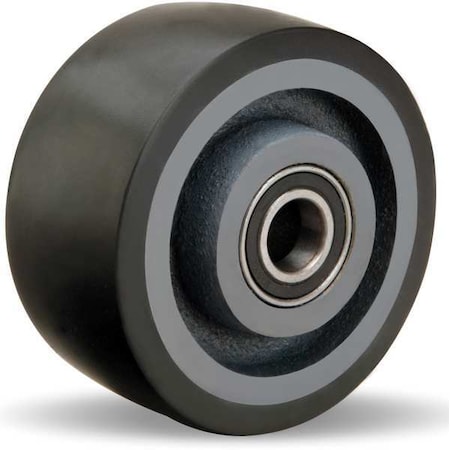 Zoro Select Caster Wheel, Polyurethane, 4 in., 975 lb. W-420-DB70-1/2