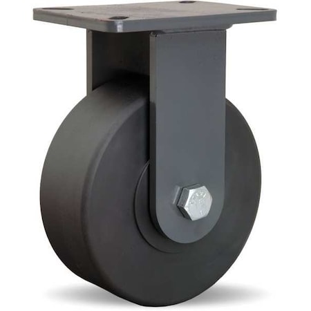 Hamilton Plte Caster, Rgd, Nylon, 8 in., 6000 lb. R-SEC-83NYB