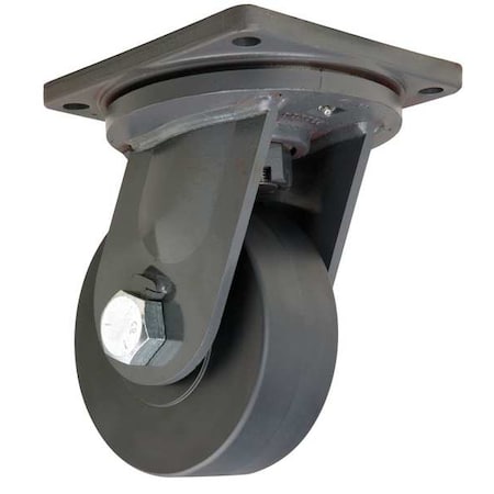Hamilton Plate Caster, Swivel, Nylon, 8 in., 7200 lb. S-MD-83NYB
