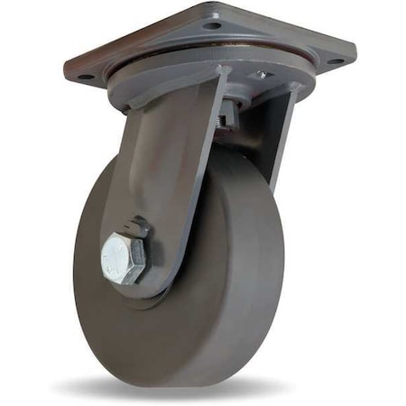 Hamilton Plate Caster, Swivel, Nylon, 10 in., 8200 lb. S-MD-103NYB
