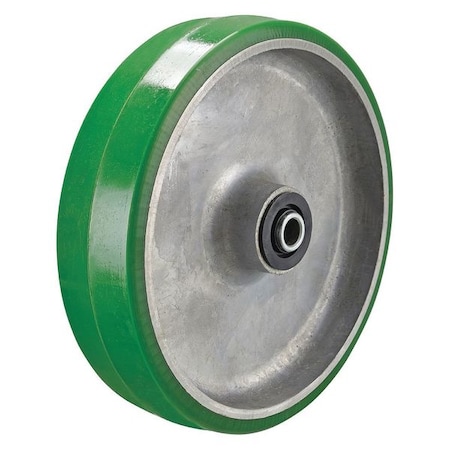 Zoro Select Caster Wheel, 4 in., 600 lb., Silver Core P-UA-040X015/075R-001