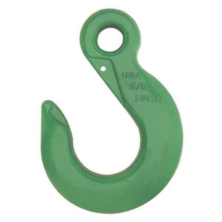 Campbell Chain & Fittings 9/32"-5/16" Cam-Alloy PL Eye Sling Hook, Grade 100, Painted Green 5646415PL