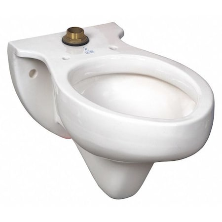 American Standard Toilet Bowl, 1.6 gpf, Wall Mount, Elongated, White 3445J101.020