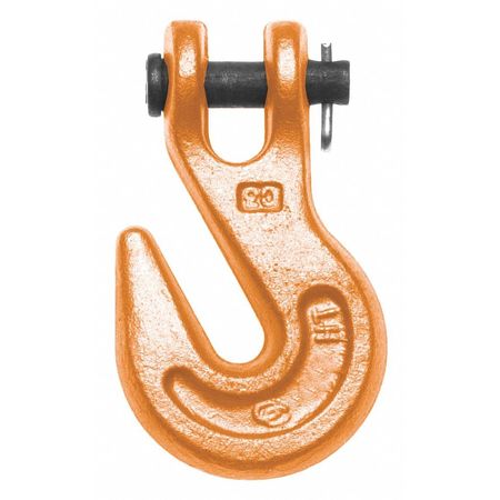 CAMPBELL CHAIN & FITTINGS 3/8" Alloy Clevis Grab Hook, Forged Alloy, Painted Orange 4503515
