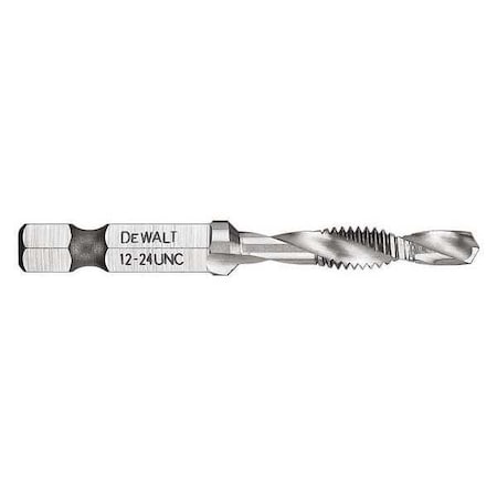 Dewalt 12-24 UNC DRILL TAP 1/4" Capacity DWADTQTR1224