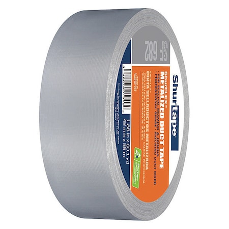 Shurtape DuctTape, Silver, 60-1/8ydL, 1-7/8inW 146956