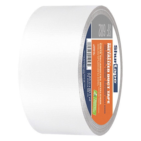 Shurtape Duct Tape, Silver, 60-1/8 yd L, 2-7/8 in W 138664