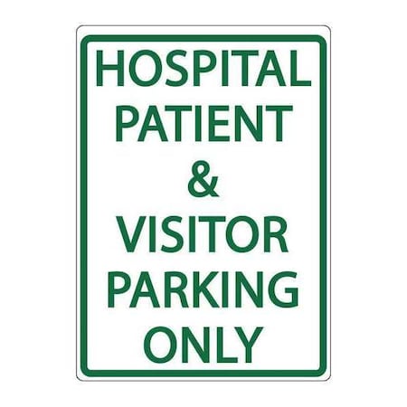 Zing Parking Sign, HOSPITAL PARKING, 18X12 3077