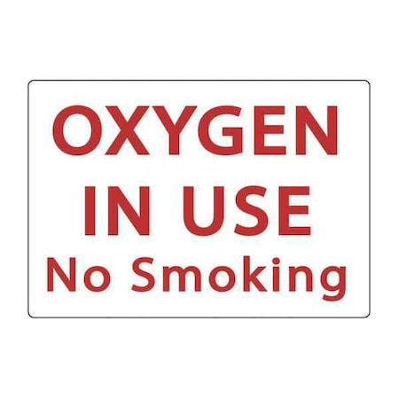 Zing No Smoking Sign, 7" H, 10" W, Plastic, Rectangle, English, 1939 1939